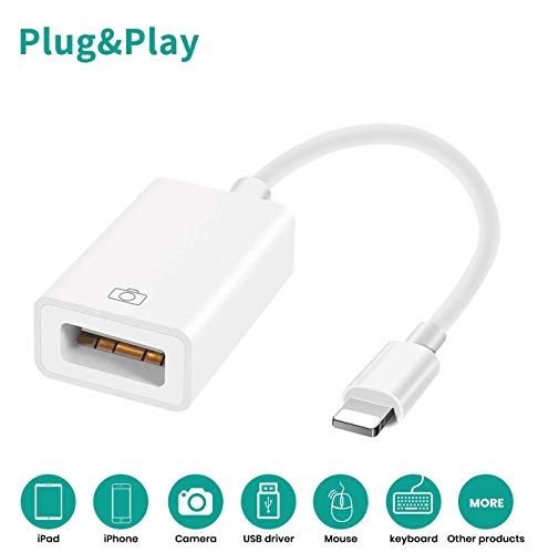 MeloAudio USB-adapter OTG-kabel upgrade USB camera adapter compatibel iOS9.2-13, ondersteunt camera piano microfoon… - Afbeelding 3