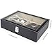 UYGHHK 8 Slot Sunglass Organizer Eyeglass Storage Box Sunglasses Holder PU Leather Glasses Organizer Sunglasses Organizer Box Multi Glasses Case – 8 Compartments