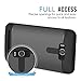 MoKo ASUS Zenfone 2 Laser Case - [Scratch Resistant] Armor Series Dual Layer Protection - Bumper Cover for ASUS Zenfone 2 Laser (ZE550KL / ZE551KL) 5.5 Inch Smartphone 2015 Release, Black