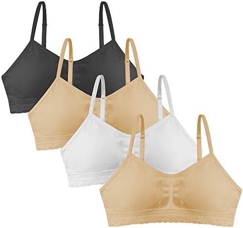 Girl's Seamless Cami Bra with Removable Padding - Value Pack