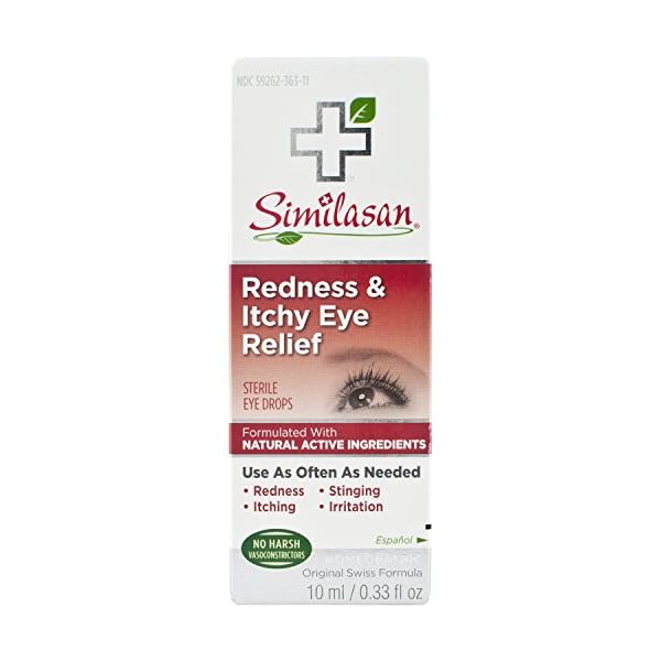 Similasan Redness & Itchy Eye Relief Drops .33Ounce Bottle Natural