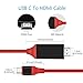 USB C to HDMI Cable, Baselab USB Type C to HDMI Cable 4K@30HZ 6.6 ft (Thunderbolt 3 Compatible) for Galaxy Note 8, Galaxy S8, 2017 Macbook Pro, 2017 iMac, 2016 MacBook Pro, ChromeBook Pixel