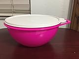 Tupperware 12 Cup Thatsa Mini Bowl in Electric Hot Pink with Snow White Seal