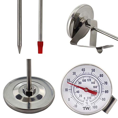 Milk Thermometer for Steaming Milk Ideal Pot Thermometer for Yogurt