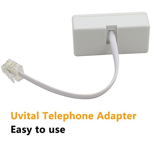 Buy Uvital Phone Jack Splitter, Phone Line Splitter For Landline Telephone, RJ11 6P4C 1 Female