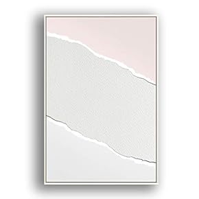 Framed Canvas Wall Art Abstract for Living Room, Bedroom Color Block Canvas Prints for Modern Home Decoration Ready to Hang - 16"x24" inches