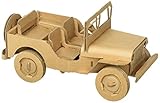 Leolandia Off-Road Pre-Assembled Creative Cardboard Car Model, Natural