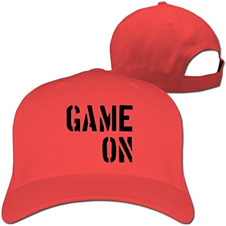 EQQ Game On Words Design Summer Unisex Cap With Adjustable Snapback Outdoors For Men And Women