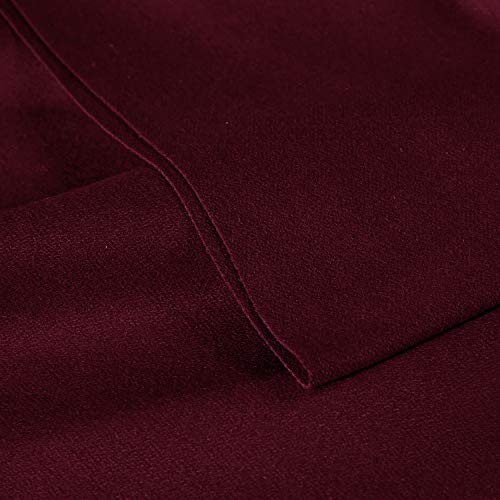 MetaBall Billiards Cloth Pool Table Felt for Size 6, 7 or 8 Foot, Color red Wine (for UK 6' Table)