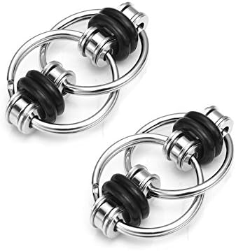 TaiDiKing Flippy Chain Fidget Toy Stress Relief for Autism, ADHD, ADD, Autism Boredom Adults Kids 2 Pack