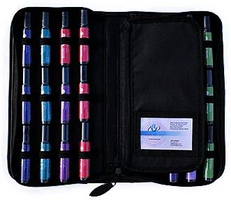24-Bottle Essential Oil Roll-Ons Carrying Case - Deep Purple