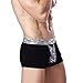 JUMUU Men's Cat Animal Print Stretch Underwear Bulge Pouch Boxers Briefs Underpants (Large/31-33 Waist, Black)