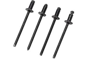 4PCS Aluminum Rosette Rivets – Stainless Steel Automotive Trim Fasteners for VIN, Mounting Clips, OEM- Rose Shaped Replacemen