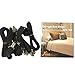 CoZroom Triangle Bed Sheet Fastener Adjustable Holder Straps for a Smooth Mattress, Pack of 4, Black