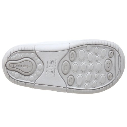Stride Rite SRTech Grayson Bootie (Infant/Toddler),White Leather,3 XW US Infant