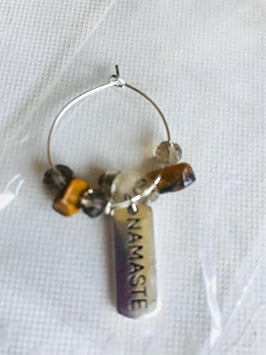 Individual Wine Charm with Inspirational Words - Drink Marker 30mm for Stemware