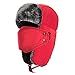 Mysuntown Unisex Winter Trooper Trapper Hat Hunting Hat Ushanka Ear Flap Chin Strap with Windproof Mask