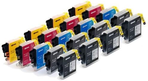 Premier Ink 4 Sets + 4 Extra Black - 20X Compatible Ink Cartridges To Brother Lc985 & Lc39 - 8X Black + 4X Cyan + 4X Magenta + 4X Yellow For Brother Dcp-J125 Dcp-J315W Dcp-J415W Dcp-J515W Mfc-J265W Mfc-J410 Mfc-J220, High Quality Ink ! Insert And Print!