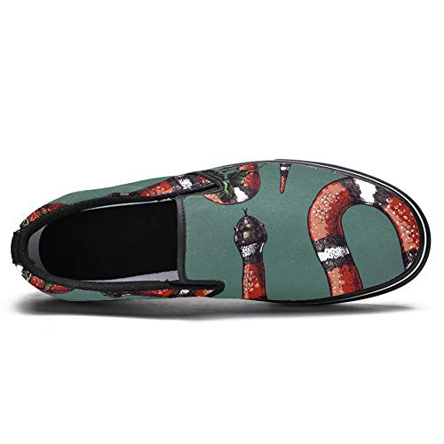 41BtMkruv0L TIZORAX - Mocasín de piel de serpiente, color rojo TIZORAX - Mocasín de piel de serpiente, color rojo - Imagen 6