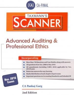 SCANNER - ADVANCED AUDITING & PROFESSIONAL ETHICS