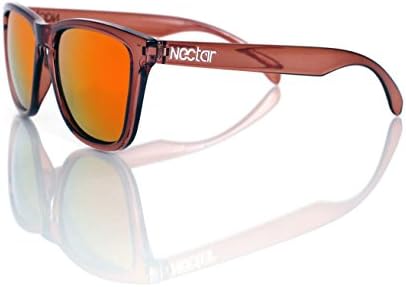Nectar Sunglasses Drift Sunglasses, Brown Frame/Sunburst Lens