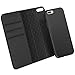 Zover iPhone 7 8 Plus Wallet Case Detachable Genuine Leather Luxury Series Support Wireless Charging Magnetic Car Mount Holder Kickstand Feature Card Slots Magnetic Closure Gift Box Black