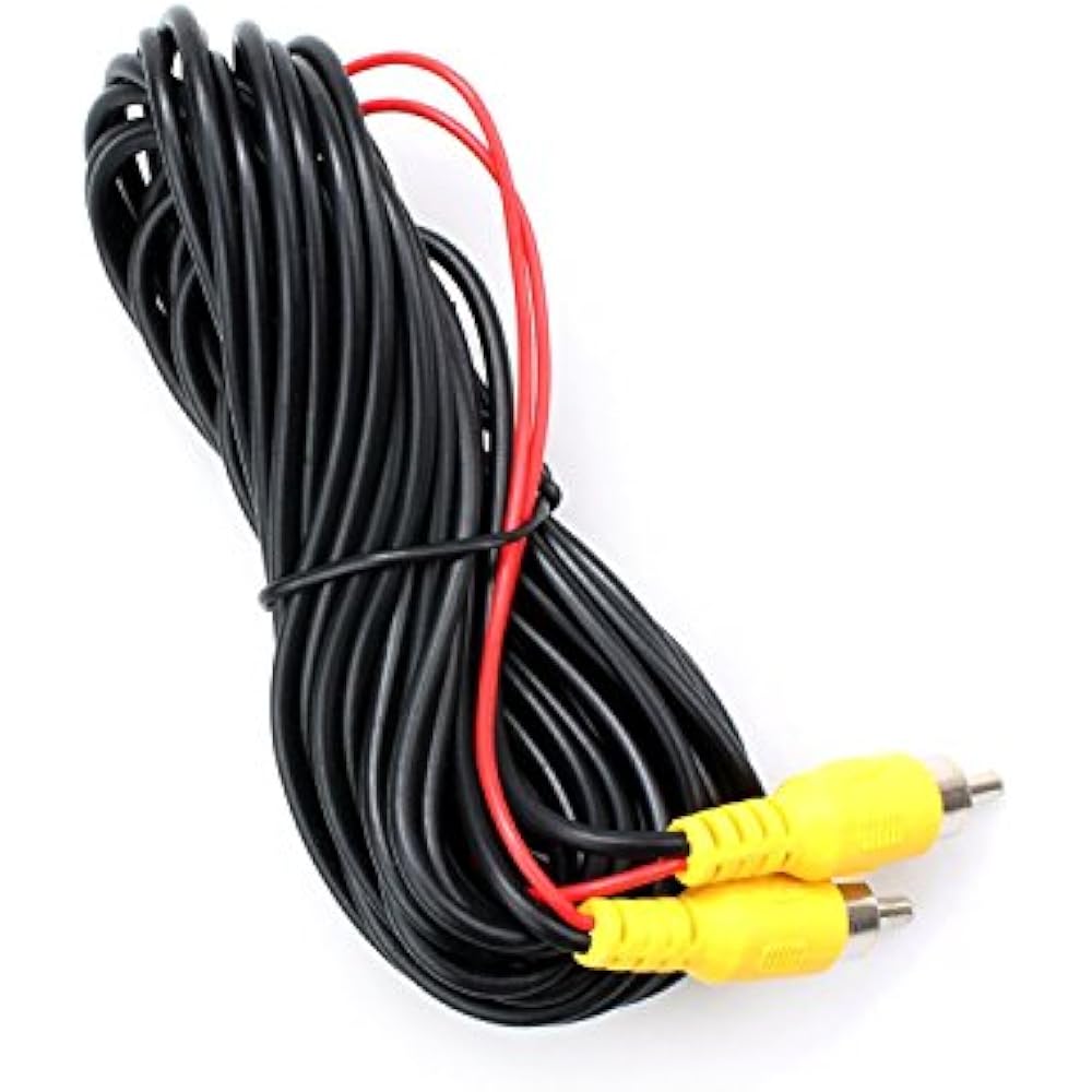 Backup Camera RCA Video Cable CAR Reverse Rear View Parking With
