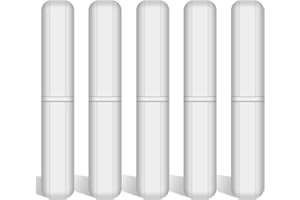 stonylab Magnetic Stir Bar, 5-Pack 50 mm PTFE-Coated Stir Bar Set Magnetic Stirring Bars White Stir Mixer for Stirrers Labora