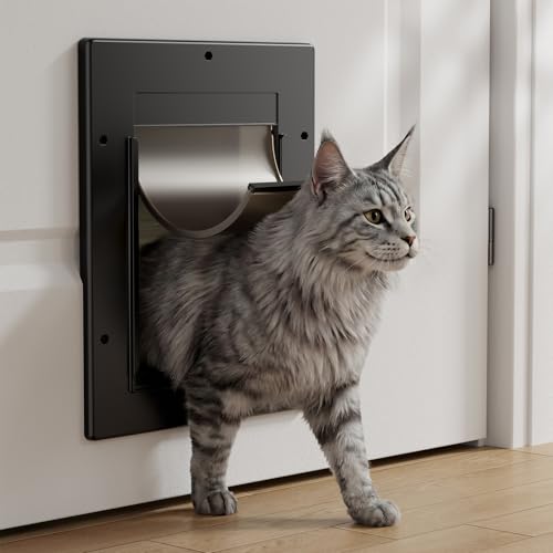PETCOMING Magnetic Flap Cat Door