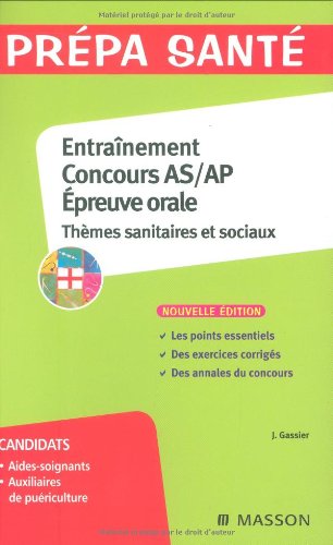 Entraînement épreuve orale concours AS-AP