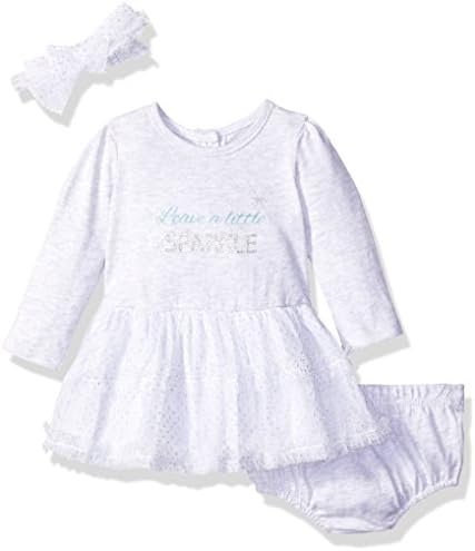Vitamins Baby Girls' Perfect Picture 3 Piece Tulle Dress Set, Leave a Little Sparkle, 3 Months