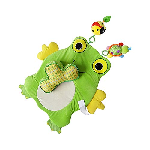 Newborn Baby Fitness Toy Soft Frog Shaped Baby Activity Mat Stuffed Multifunction Crawling Toddlers Pad Carpet Crawling Mat Pillow for Newborn Infants 1 Set - Thumbnail 3