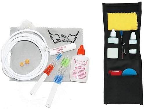 Marching Band Buddy for Low Brass - Essential Travel Cleaning Care & Maintenance Pack for Low Brass Players