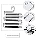 8 Pack Pants Hangers S-Shaped, Stainless Steel Pant Hangers 5 Layers Hangers Closet Space Saver for Jeans Scarf Tie Clothes