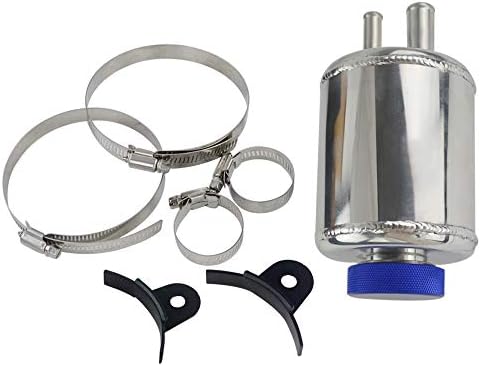 Pqyracing アルミブリーザータンク サージタンク パワーステアリングタンク 円柱型