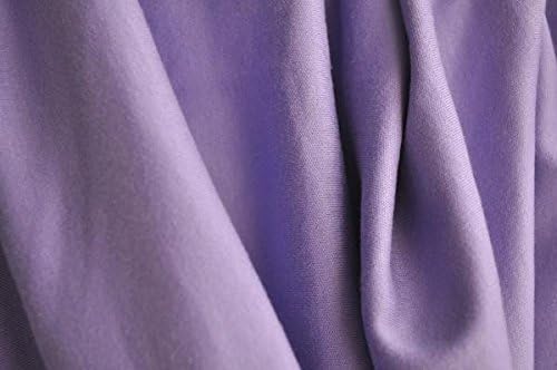Organic Cotton Interlock Fabric - Orchid Purple - 5 Yards