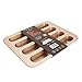 Lufeiya Twinkie Pan 8 Cups Mini Hot Dog-Shaped Bun Nonstick Bread Pan Gold