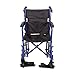 DMI Lightweight Foldadble Travel Wheelchair for Adults, Royal Blue