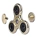 ELONGDI EDC Hand Spinner Aluminum Help Focus Durable Finger Spinner Toy Perfect for Spend Time Relieves Anxiety Fidget ADHD Autism Lessen Boredom, High Speed Up to 5mins (Gold)