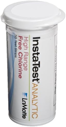 LaMotte Insta-Test 3031 Chlorine Free Single Factor Test Strip, High Range, 0-800ppm Range (Pack of 50)