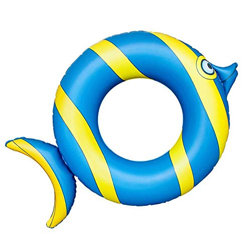Pool Floats, Fish Pool Float Inflatable Float Tube Ring with Rapid Valves Durable Pool Floaties Swimming Water Raft Beach Outerdoor Pool Party Lounge Decorations Toys for Kids Boys Girls Adults
