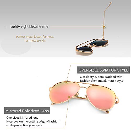 2 SUNGAIT+Lightweight+Oversized+Aviator+sunglasses