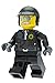 LEGO Movie Bad Cop Kids Minifigure Light Up Alarm Clock | Black/Gray | Plastic | 9.5 inches Tall | LCD Display | boy Girl | Official