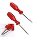 Hosfairy 2pcs T8/T10 Screwdriver Security Screwdriver Tool for Xbox 360/Ps3/Ps4 (Red)
