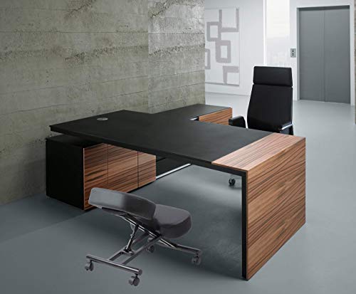 Ergonomic Kneeling Chair Home Office Chairs Thick Cushion Pad Flexible Seating Rolling Adjustable Work Desk Stool Improve Posture Now & Neck Pain - Comfortable Knees and Straight Back (Renewed)
