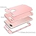 iPhone 7 Plus Case, LONTECT Shockproof Hybrid Heavy Duty Dual Layer High Impact Protection Case Cover for Apple iPhone 7 Plus - Rose Gold