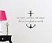 Wall Vinyl Decal We Can't Control The Winds but we can Adjust Our Sails Anchor Ocean Beach Starfish Love Cute Inspirational Family Love Vinyl Quote Saying Wall Art Lettering Sign Room Decor