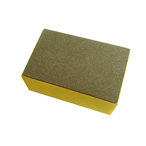 EXCEL IMPEX Steel Glass Diamond Hand Polishing, Grinding and Marble Edge Polishing Tool (Standard Size, Yellow)