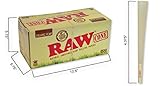 RAW Organic King Size Pure Hemp Pre-Rolled Cones With Filter (800 Pack)