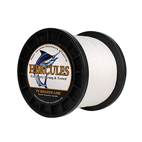 HERCULES Super Cast 100m - 2000m Yards Geflochtene Angelschnur 10lb - 300lb Test für Salzwasser Süßwasser PE Geflecht Fischdraht Superline 8 Stränge